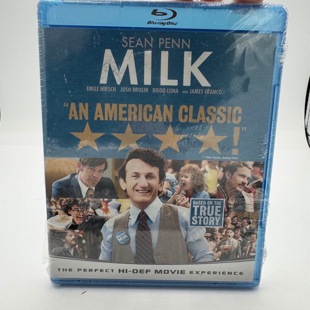 Milk Blu-ray Sean Penn Josh Brolin James Franco Movie New Sealed Harvey Milk